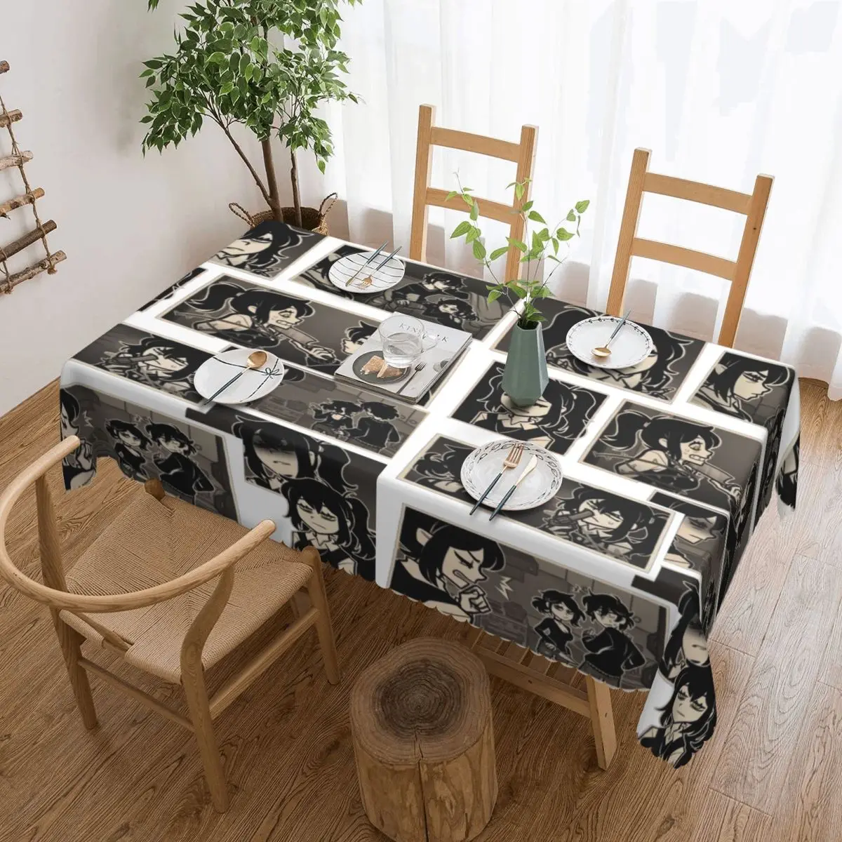 Ashley And Andrew The Coffin Of Andy And Leyley Rectangular Tablecloth Waterproof Table Cover for Dining Events Table Cloth
