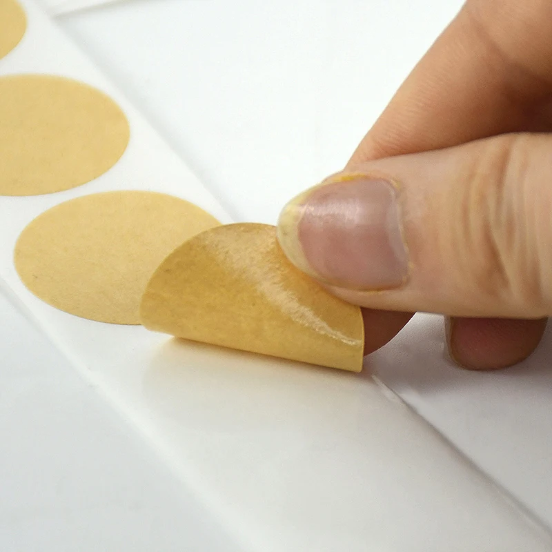 500Pcs/Roll Kraft Paper Stickers Round Heart Blank Labels For Handmade Gift Tag Paper DIY Envelope Sealing Stickers Stationery