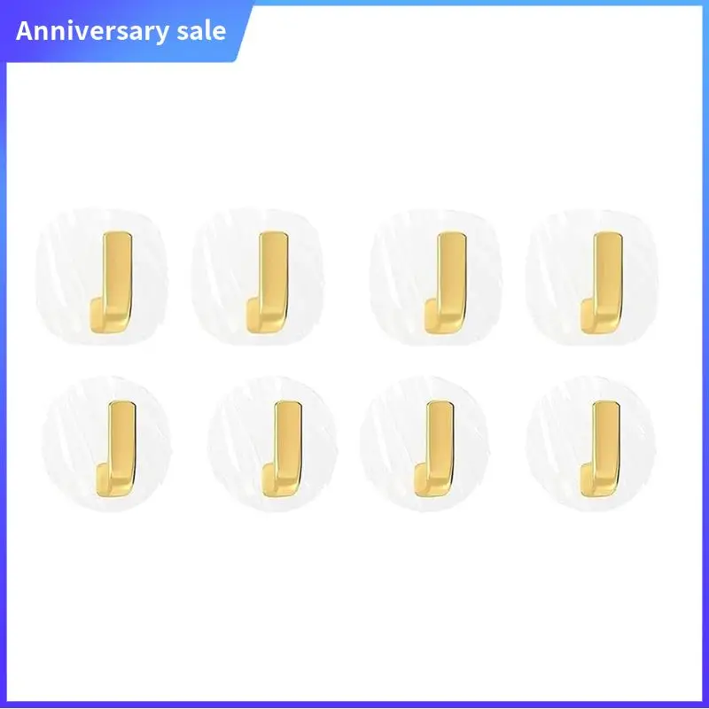 

Exquisite Punch-Free Light Luxury Small Hook, Free Light Luxury Small Hook, Adhesive Hooks, Heavy Duty For Hanging Coats Durable