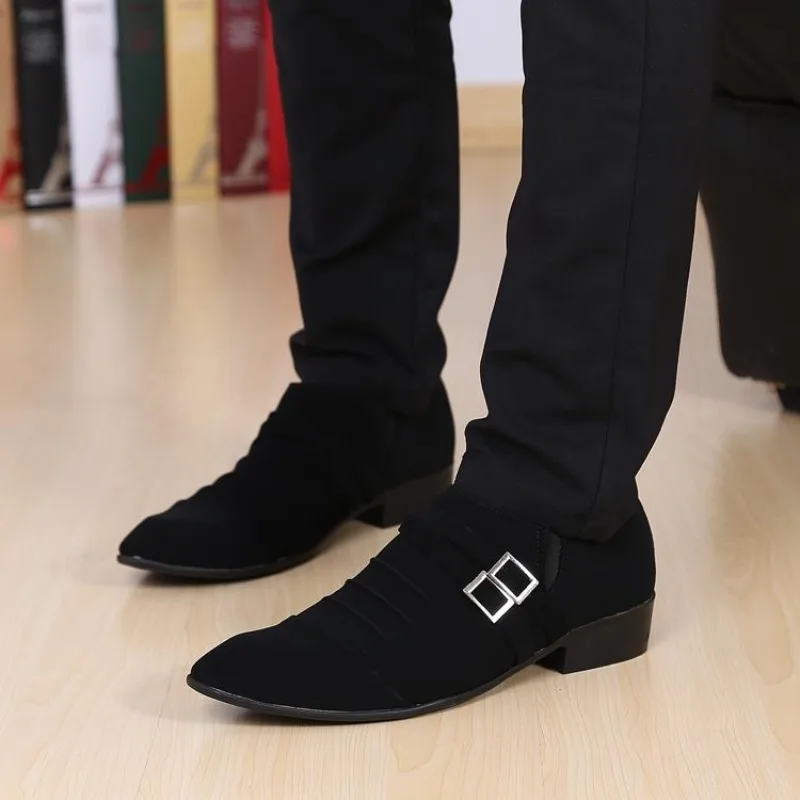 

Spring Autumn Black Pointed Toe Men's Formal Shoes Luxury Designer High Quality Fashion Elegant and Classic 39 Social Shoe Male