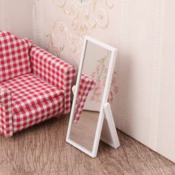 Simulation l'inventaire de maison de courses, miroir pleine longueur, accessoires de meubles, décoration de maison de poupées, jouets pour enfants, 1:12