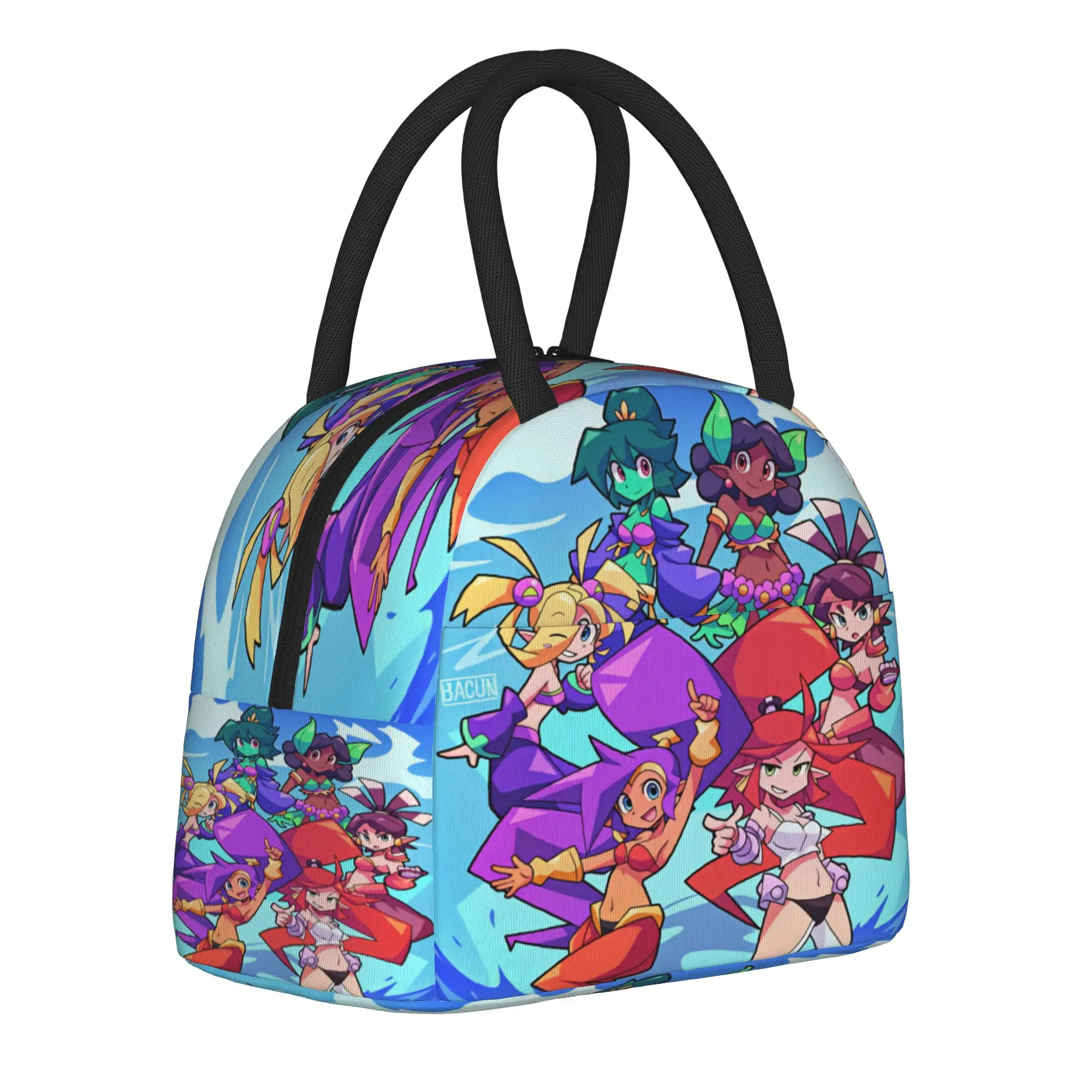 Shantae Half Genie Lunch Bag  Fashion Lunch Box For Women Travel Portable Cooler Bag Oxford Print Thermal Lunch Bags