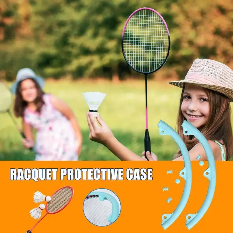 Racket Hoofd Beschermhoes Racket Beschermende Hoesjes Racket Beschermhoes Hoofd Frame Beschermer Professionele Siliconen Boog