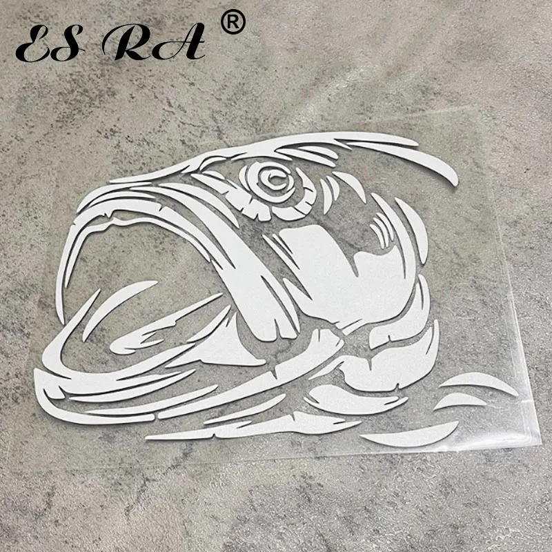

Sea Bass Pattern Reflective Sticker Fishing Box Car Decoration Decals