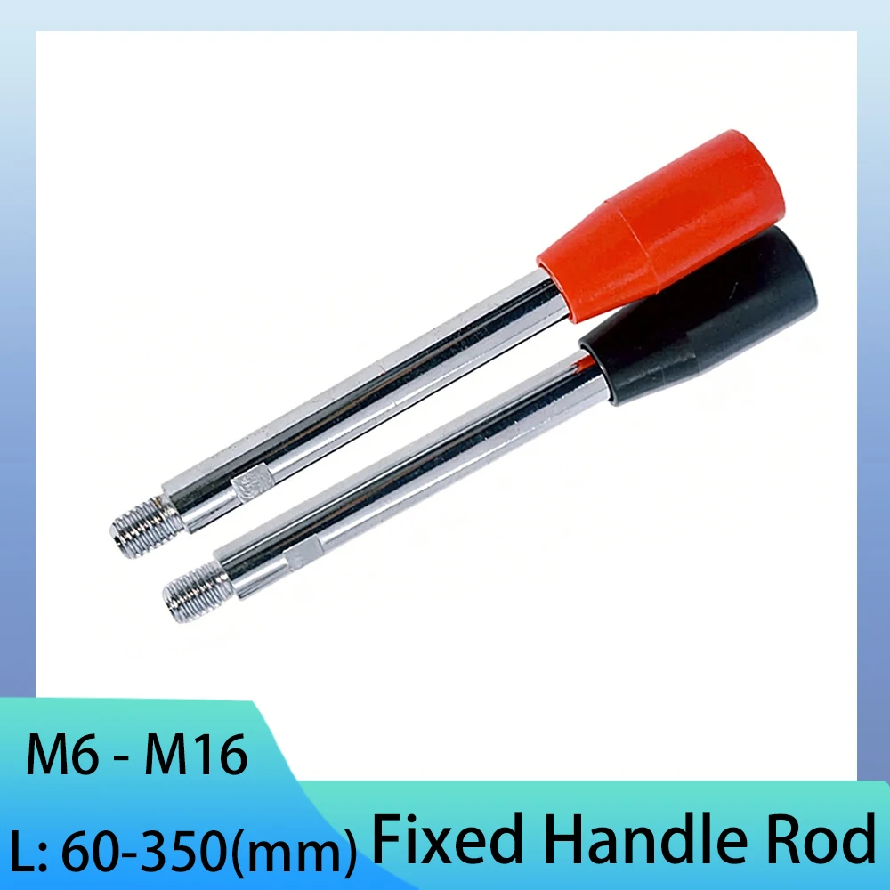 1Pcs Black Fixed Type Long Handle Grip Double End Thread Screw Rod M6 M8 M10 M16 Machine Tool Operating Positioning Handle Knob