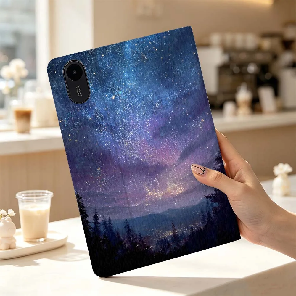 Starry Moonlit Desert Path Fashion For Xiaomi Poco Redmi Pad 8 2 4 5 6 6S 7 7S SE Pro Max 14 11 8.7 11.2 12.5 Inch Tablet Case