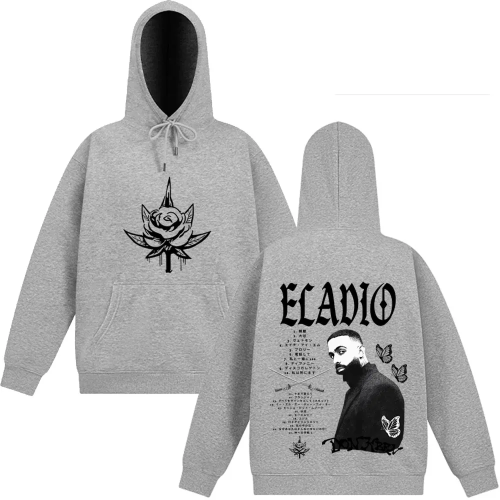 Eladio Carrion DON KBRN 2025 Album Merch Felpa con cappuccio Uomo Donna Felpe Hip Hop Autunno Inverno Allentato Casual Harajuku Man. Tuta