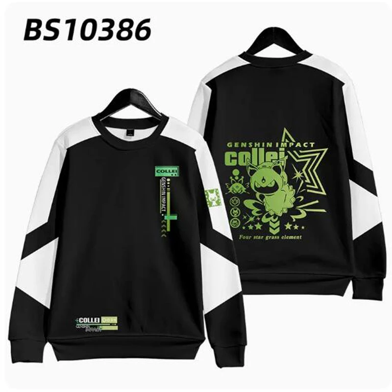 Jogo quente genshin impacto colli cosplay hoodie harajuku moletom moletom streetwear hip hop pullover com capuz jaqueta outerwear