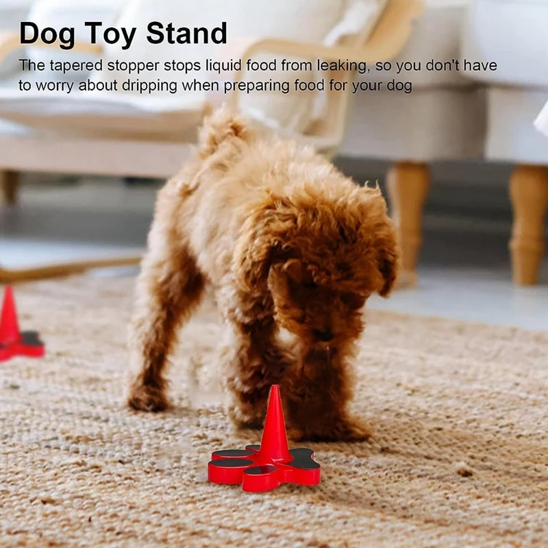 2Pcs Dog Toy Holder Stopper Plastic Topple Dog Toy Compatible With Classic Sizes X-S To XX-L, Only Plastic Paw Plug Included