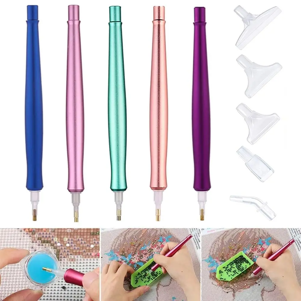 

DIY 5D алмазная ручка для рисования, инструмент для рукоделия, точечная дрель, ручка с многоразовыми ручками, наконечник из сплава, хрустальные точечные сверла, инструменты ручной работы