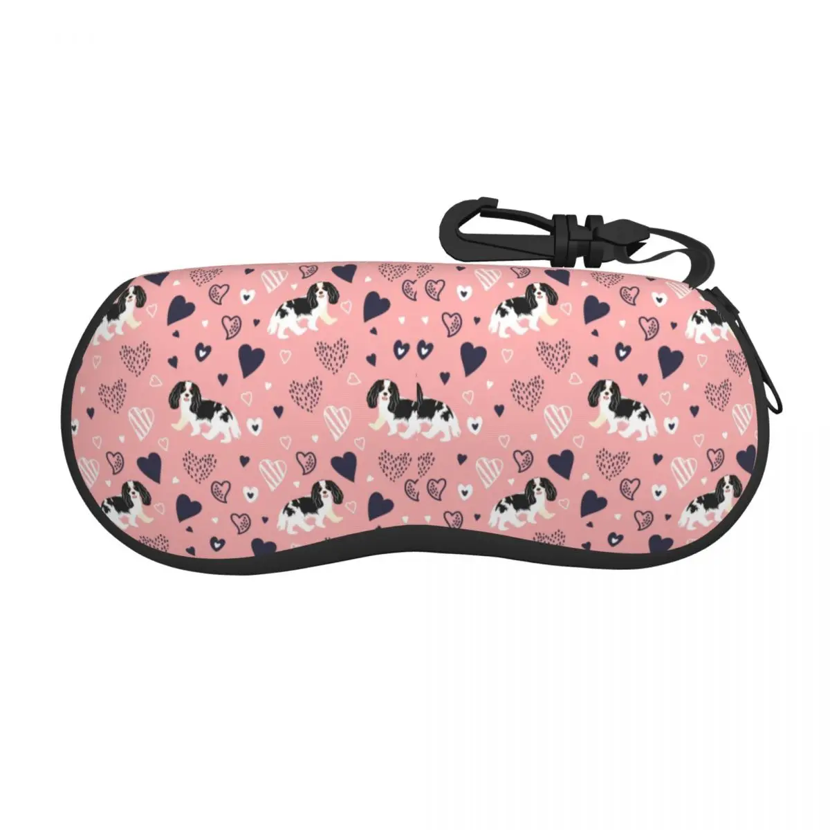 Cavalier King Charles Spaniel Sunglasses Case Neoprene Zipper Cartoon Dog Shell Eyeglass Case Custom Protective Box For Glasses