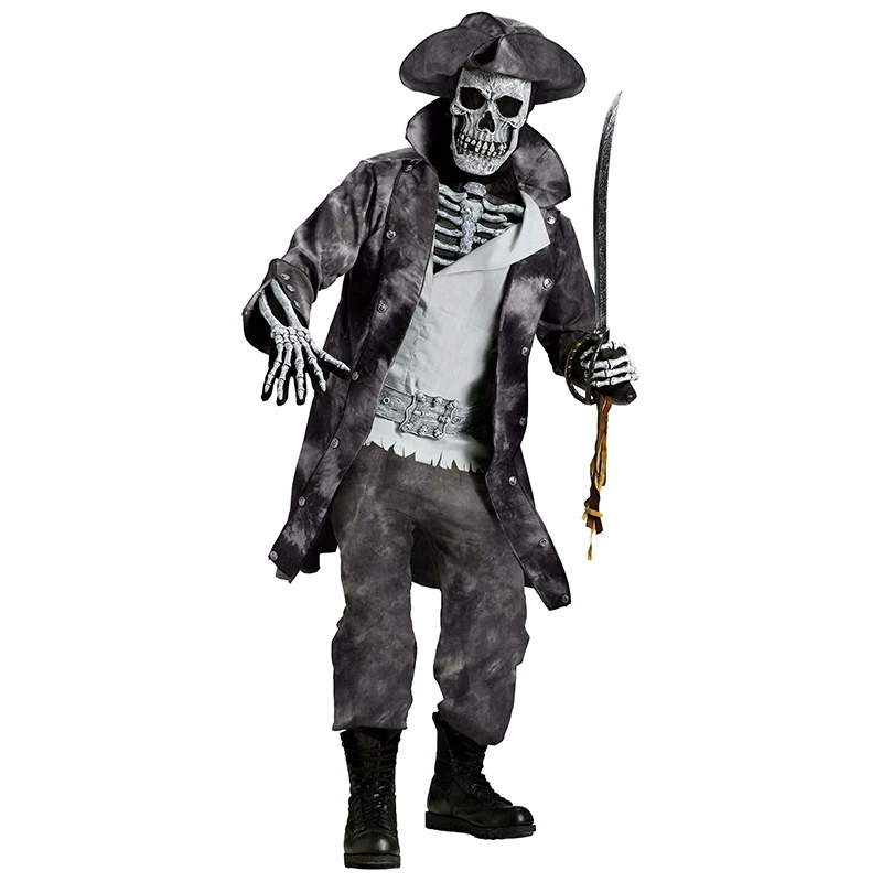 

Dead Pirate Horror Carnival Halloween Fancy Niño Dress Up Zombie Pirates Costume For Men
