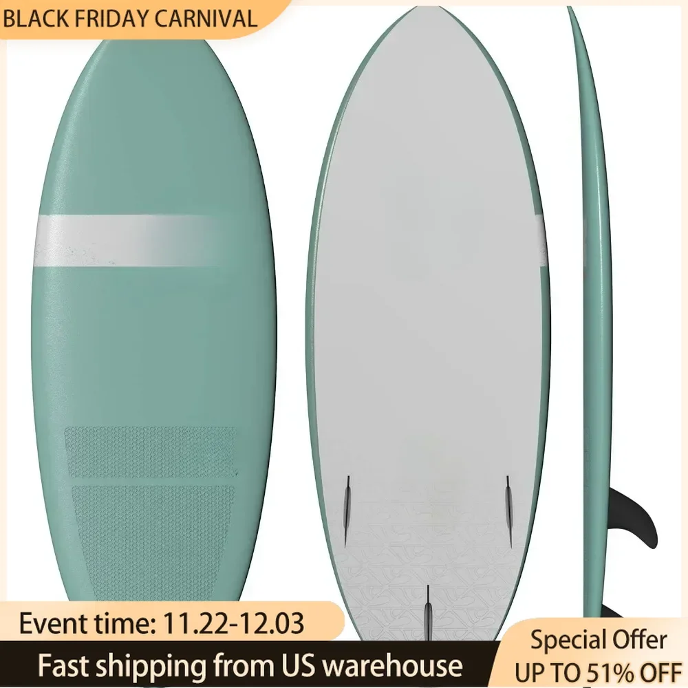 Froth Surfboard Soft Top Surfboard – Board – Light 5’ 6” Shortboard From 5’ To 9’ Surf Board