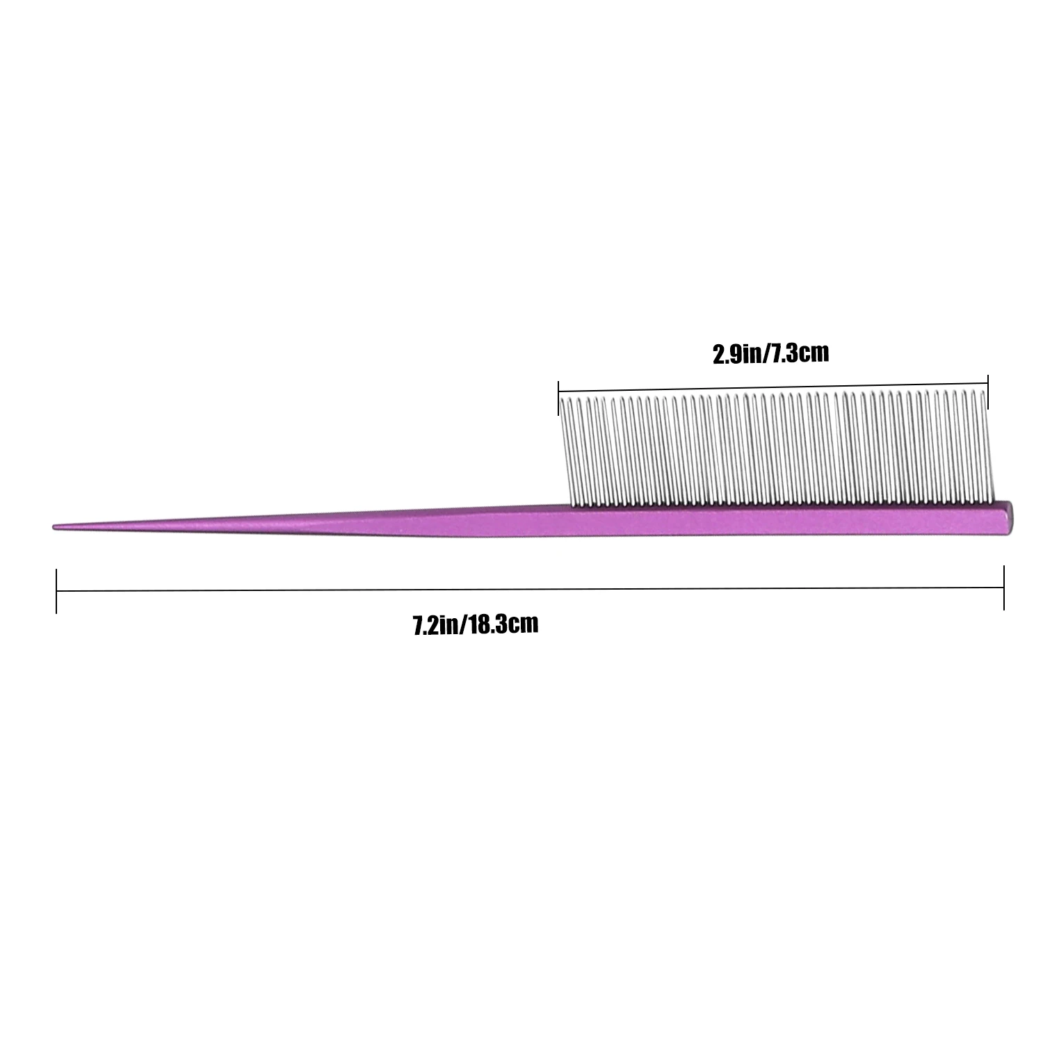 Puppy Grooming Comb Groomer For Dog Metal Groomer Pets Combs Hairbrush Cat Dog Grooming Combs Sharp Tail Row For Dog and Cat