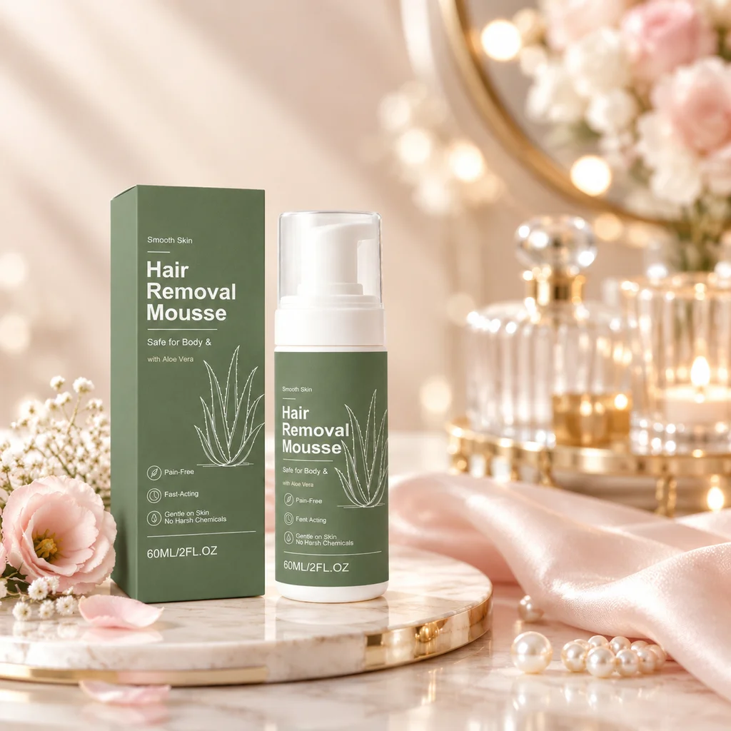 Gentle Hair Removal Mousse Body Depilatory Cream For Women Natural Moisturize Underarm Leg For Sensitive Skin Hair Remove Mousse