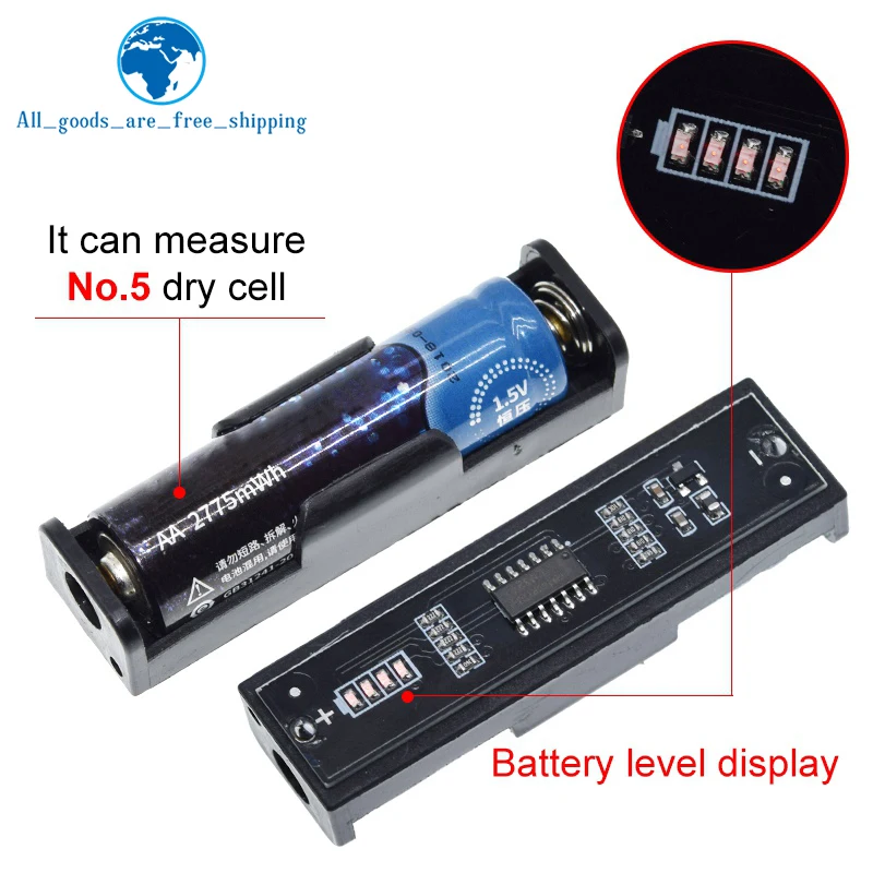 

High precision Battery level tester battery capacity suit for AA Size 5 Battery Tester Checker