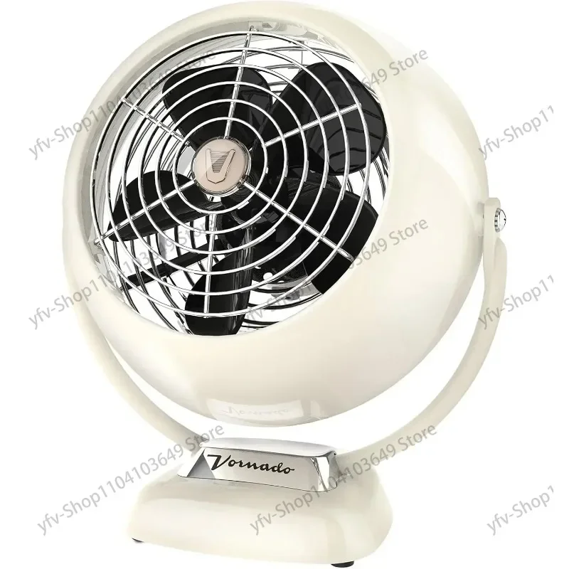 Vintage Air Circulation Fan, Metal Construction, Adjustable Airflow, Green, 3 Speeds