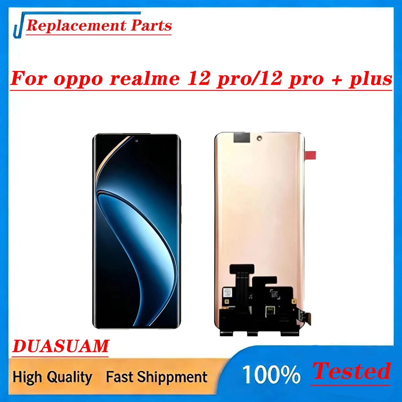 Original AMOLED Display for oppo Realme 12 Pro/Plus 5G 6.7