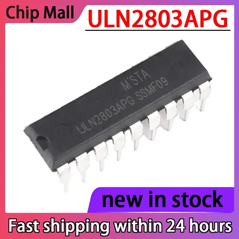10PCS ULN2803APG ULN2803 Driver 8-channel DIP-18