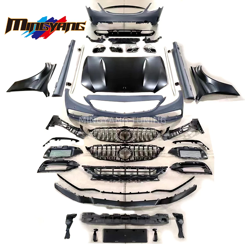 

High Fitment 1:1 Conversion Body Kit Car Bumper for Benz W205 to C63 Full Bodykit