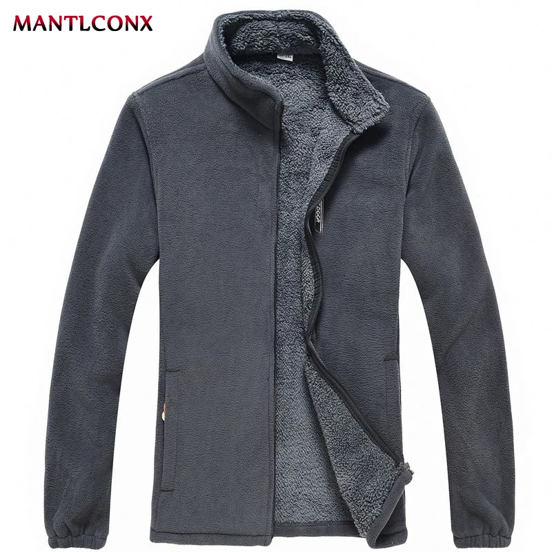 Fleece Inner Men's Winter Jacket Hiking Men's Jacket Zip Up Fleece Jacket Thermal Warm Work Outwear Windbreaker Zipper Pockets