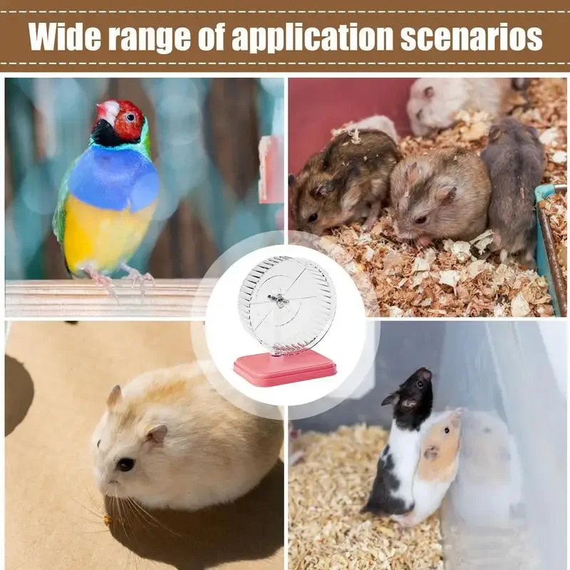 Hamster Running Wheel Toy Sport Running Silent Double-Bearing Small Pet Rotatory Jogging Wheel Toys pet Hamster Cage Supplies
