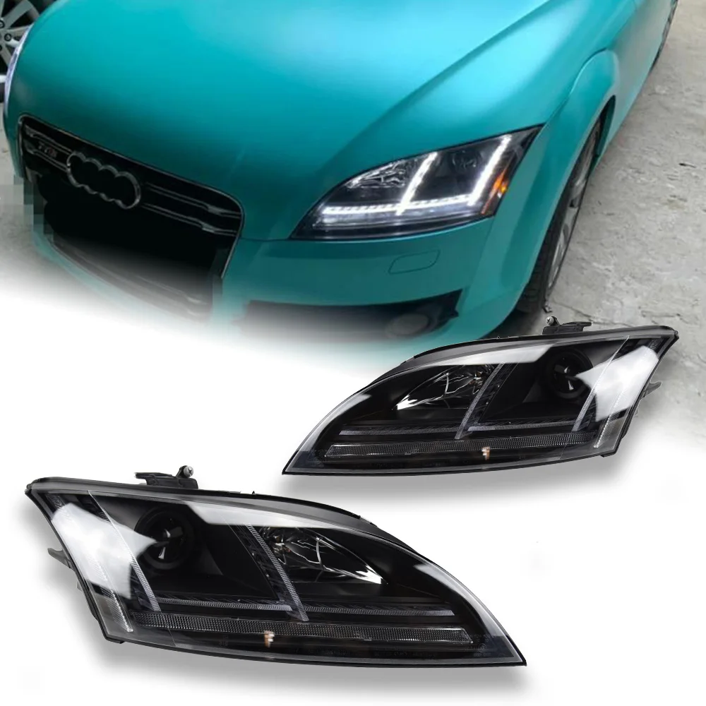 Car Lights For Audi TT Headlight Projector Lens 2006-2014 Dynamic Signal Head Lamp LED Headlights Drl Automotive Accessories
