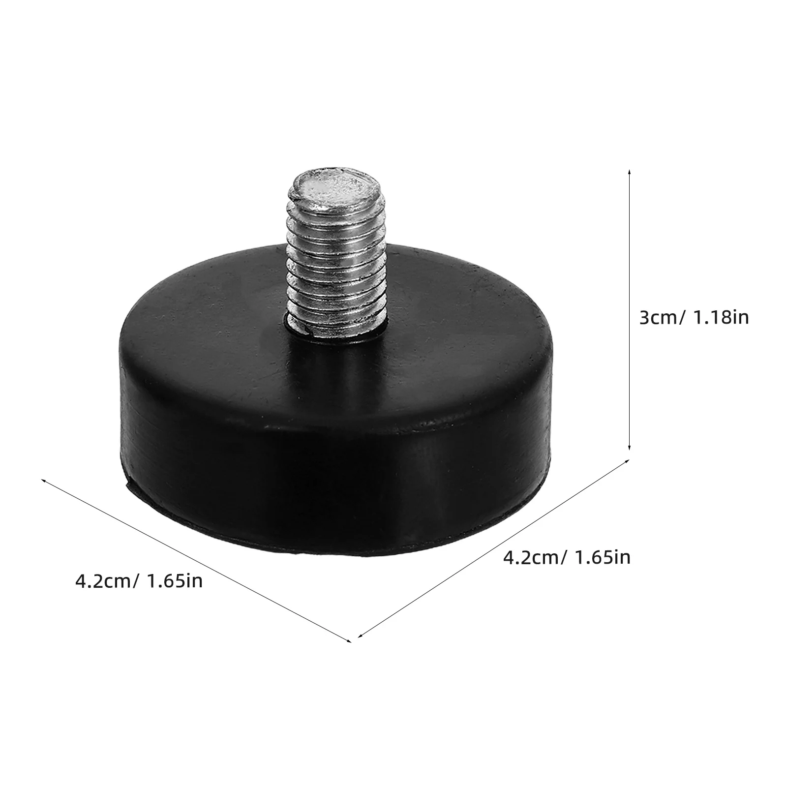 8pcs Adjustable Leveling Feet M10X42 Heavy Duty Rubber Vibration Mounts For Table Machine Workbench Shock Absorbing Pads