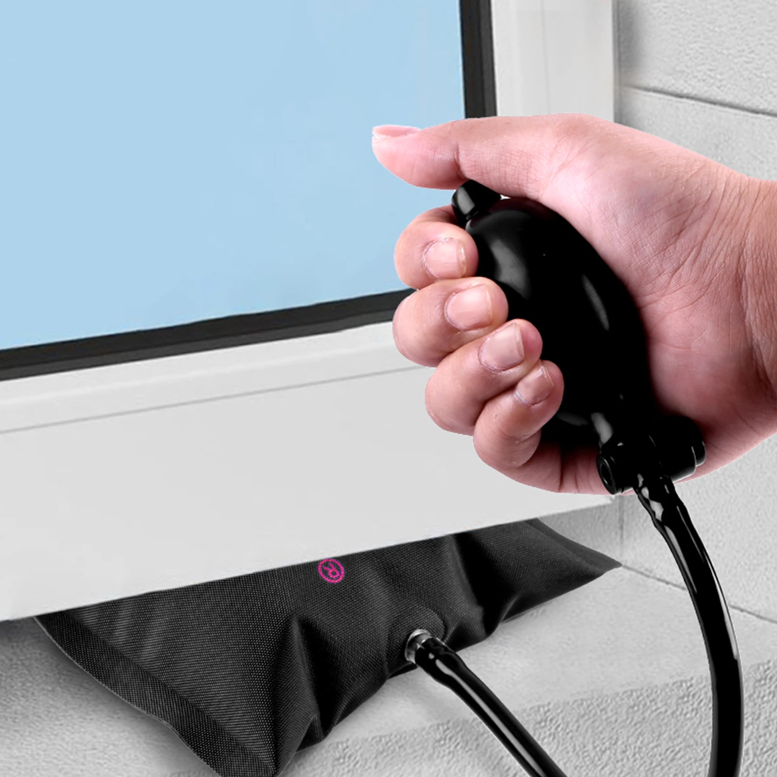 مضخة هواء حقيبة مضخة إسفين وسادة دخول وسادة هوائية قابلة للنفخ لباب السيارة ويندوز أدوات شيم مفتوحة مضخة هواء عالمية إسفين أداة اليد #4