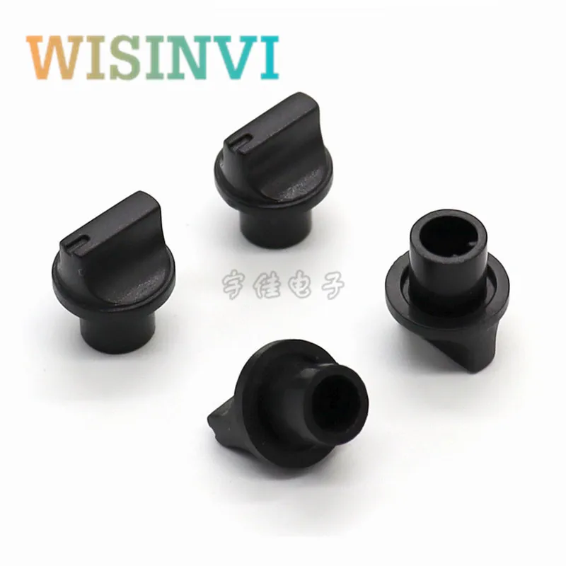 10 Pieces Plastic Half Shaft Knob Diameter 13mm Height 15.8mm Potentiometer Encoder Knob 180 Degree D-Shaped Inner Hole 6mm