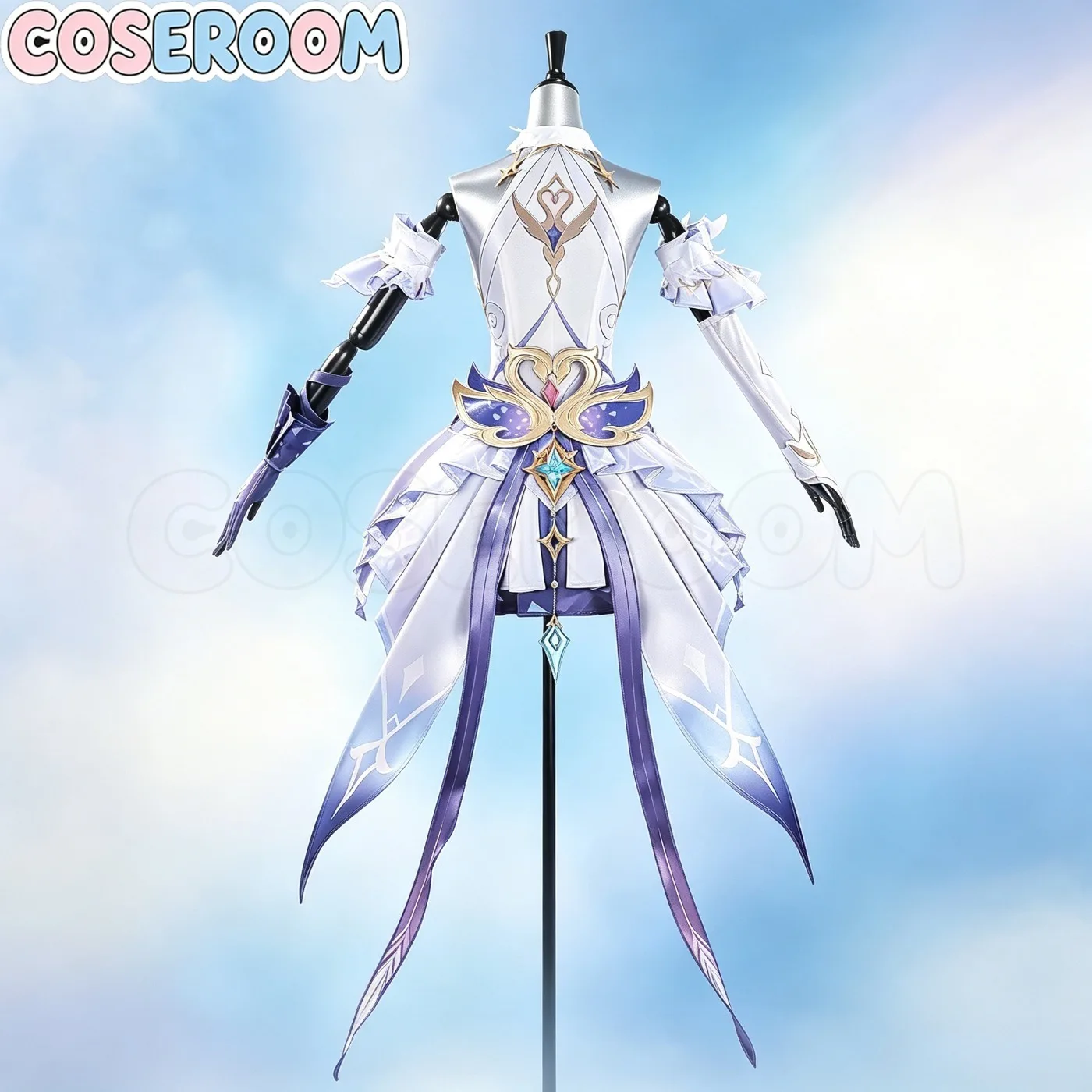 【FREE WIG LIMITED】COSEROOM-SR Odette Cosplay Costume Game GenshinImpact Cosplay Outfit Halloween Role Play Uniform Wig Shoes view 2
