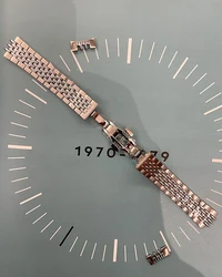 Merkur Rice Bracelet 20MM Metal 316L Stailess Steel Waterproof Skin-friendly Retro Watchband Watch Accessories curved endlink
