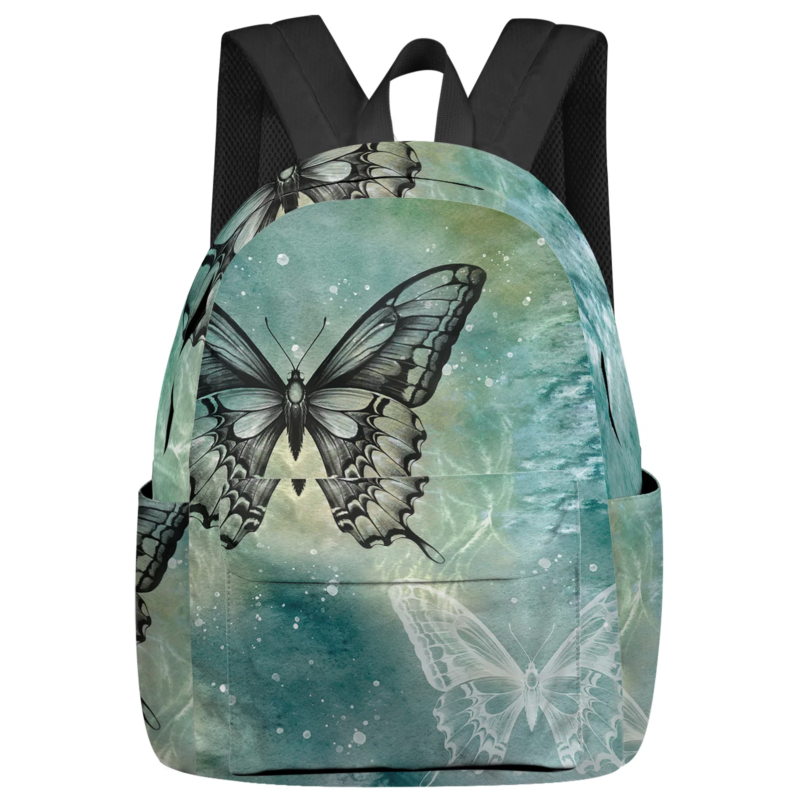 

Butterfly Dots Gradient Backpack School Bags for Teenagers Girls Students Laptop Bag Women's Casual Travel Backpack