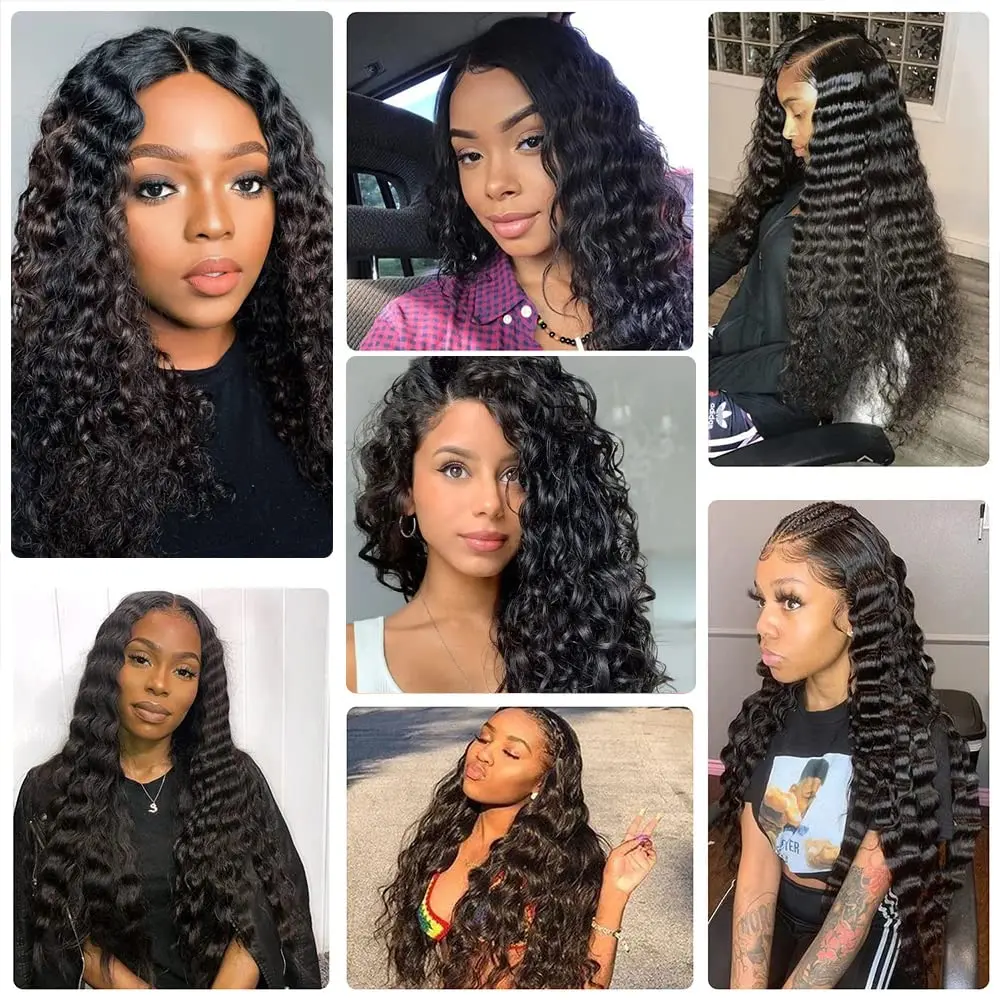 Extensions de Cheveux Brésiliens Bouclés avec Bande Adhésive, Couleur Noire Naturelle, 16 à 26 Pouces