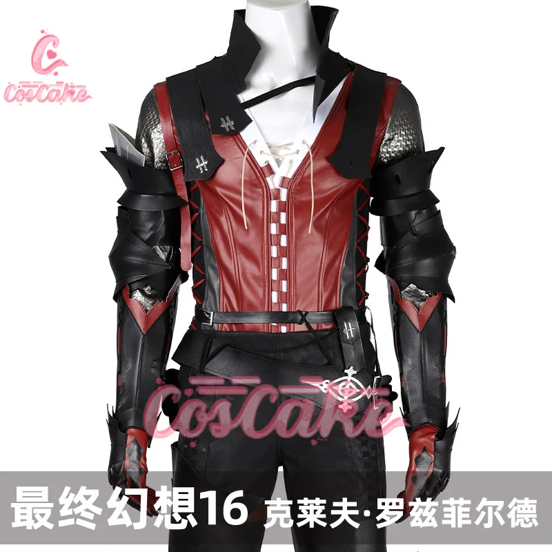 Final Cosplay Fantasy XVI FF16 Clive Rosfield Costume Fighting Suit Adult Men High Quality Uniform Set