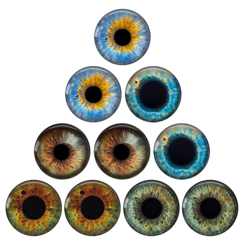 5 par/partia 14mm oczy chipy odpowiednie dla Bly the Doll Super cienkie szklane kaboszony dla uczniów DIY akcesoria artykuły luzem