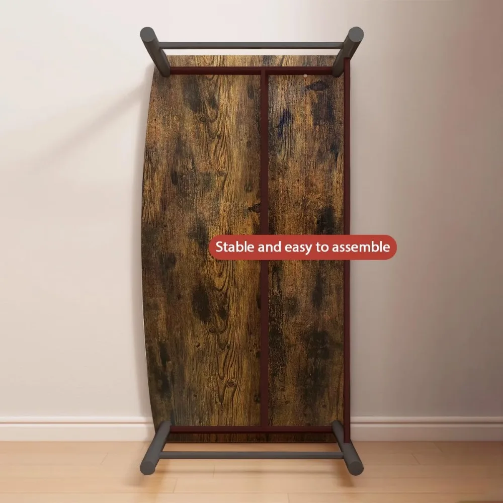 Small Computer Desk Simple Style Office Desk Study Work Table for Home Bedroom Writing Desk, Rustic Brown