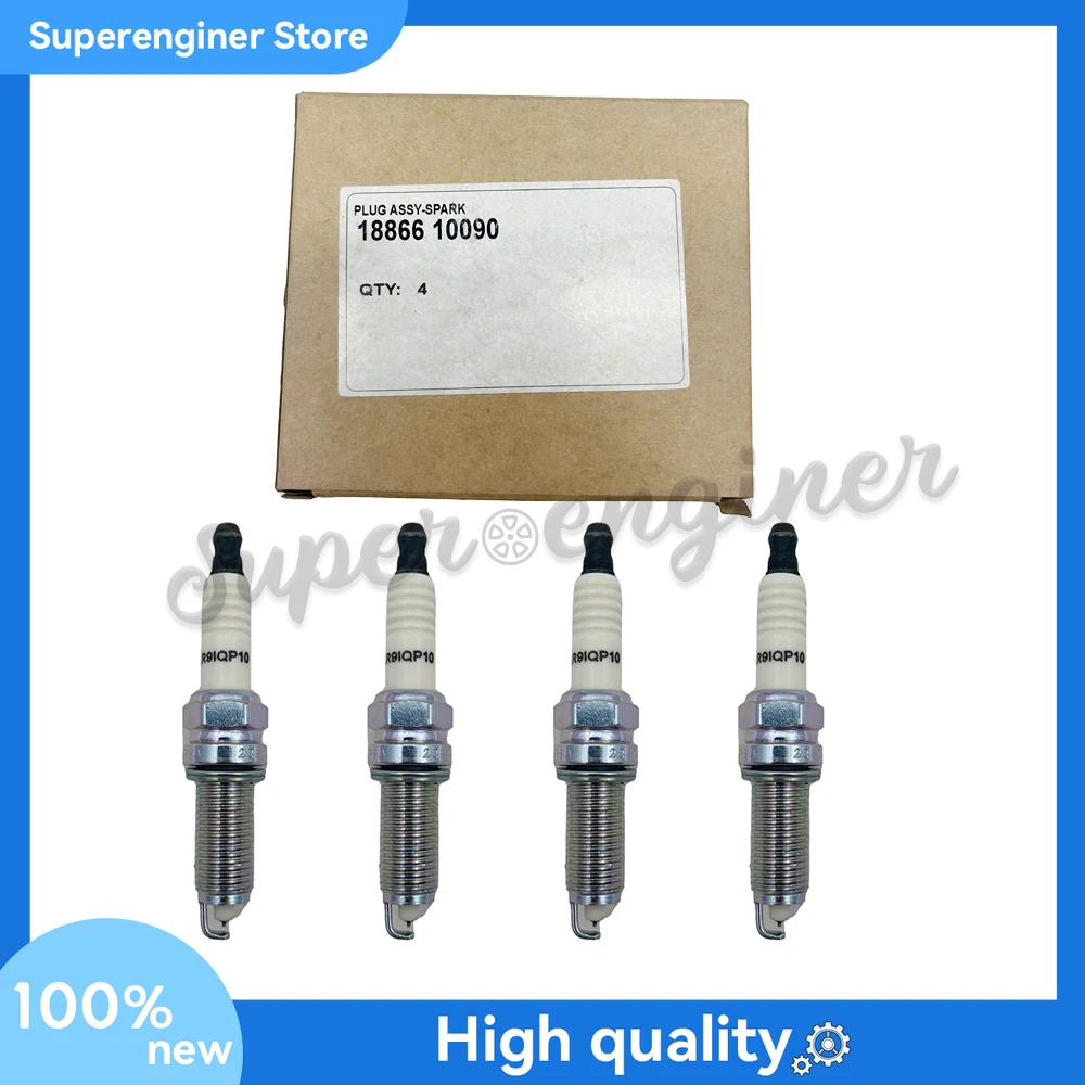 4 PCS 18866-10090  NEW SPARK PLUG FOR KIA HYUNDAI 2018-21 ACCENT 2018-19 RIO  1886610090