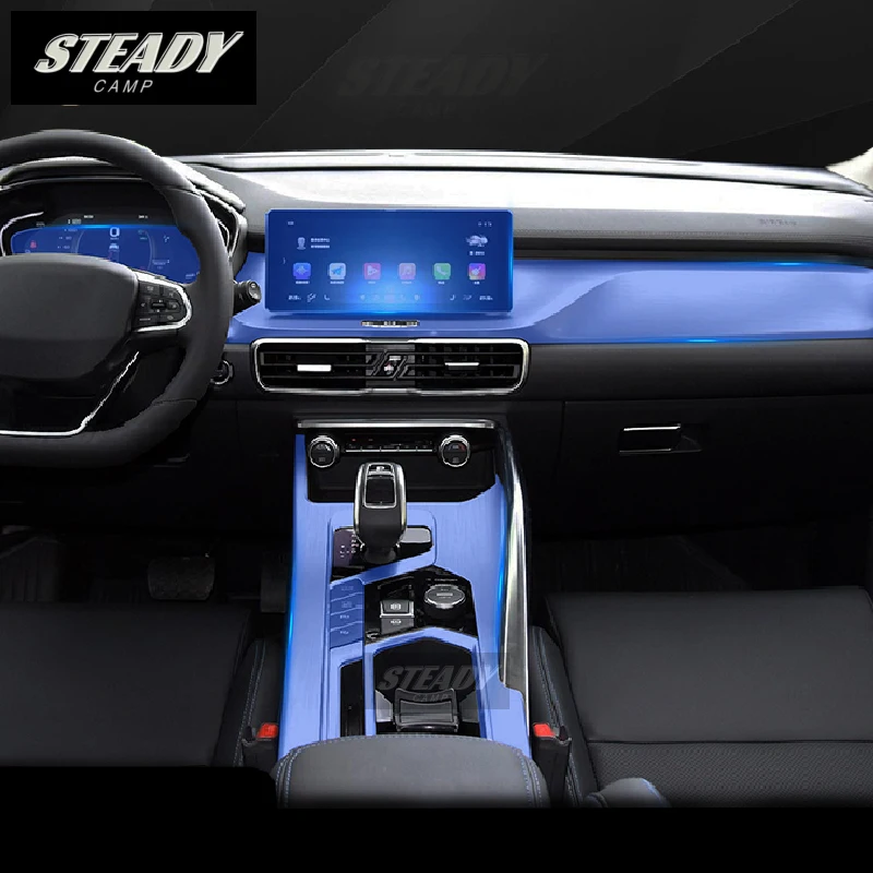 

For Geely Coolray Escape SX11 2018-2023 Car Interior Center Console Transparent TPU Protective Film Anti-scratch Accessories