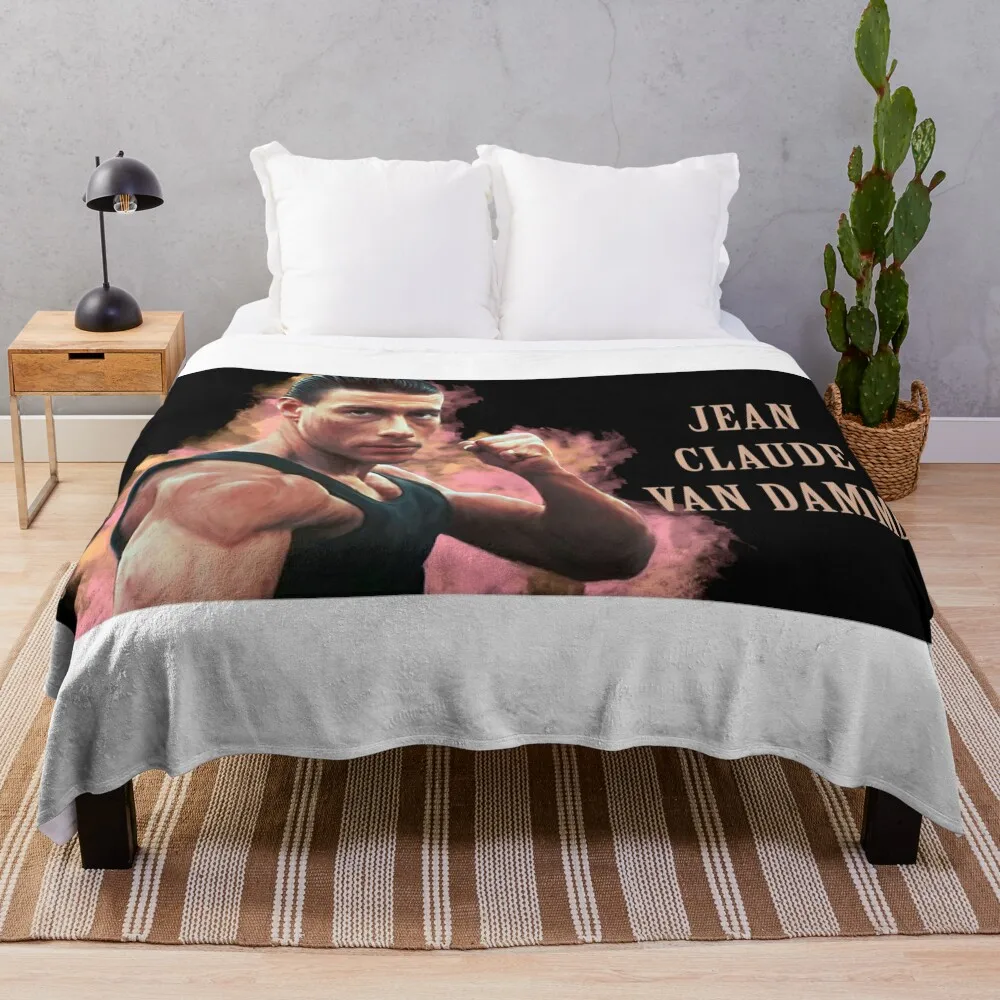 jean claude van damme Throw Blanket Blanket Sofa bed plaid