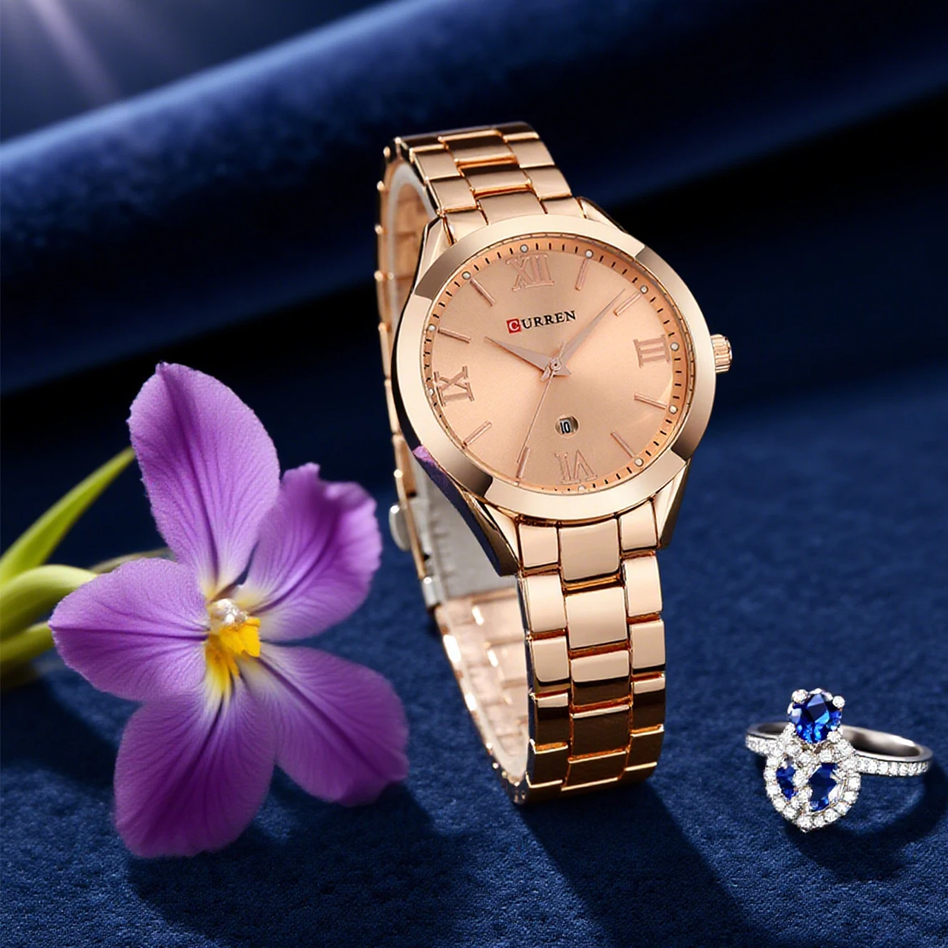 

Золотые часы CURREN, женские часы, женские часы из стали 9007, женские часы-браслет, женские часы Relogio Feminino Montre Femme