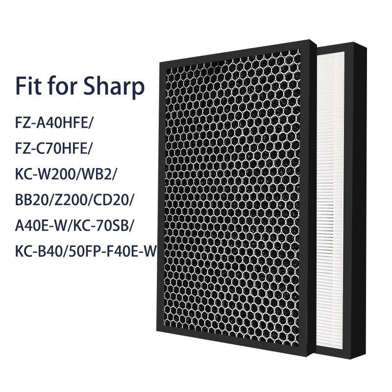 HEPA Actived Carbon Filter FZ-C70HFE / FZ-C70DFE Humidifier Filter For Sharp Air Purifier KC-840E KC-840E-W KC-A840TA KC-C70E