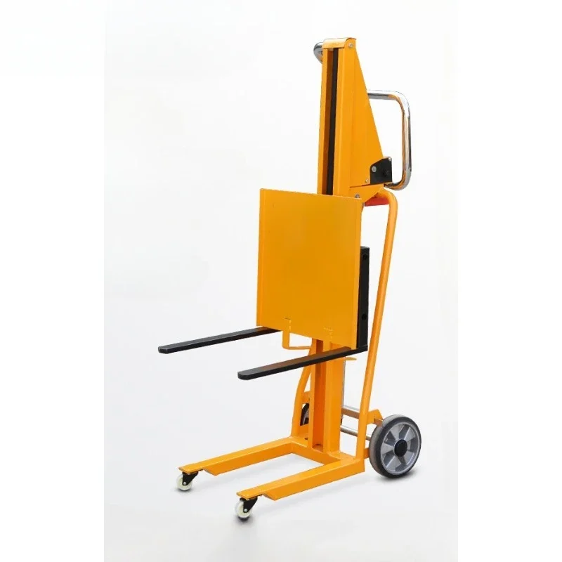 Portable hand stacker household lightweight forklift manual lifting forklift loading and unloading elevated platform truck