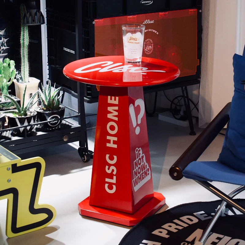 Unique Home Decor Coffee Table Vibrant Pop Art Side Table for Small Space Living Room Furniture Modern Sofa Accent Tables