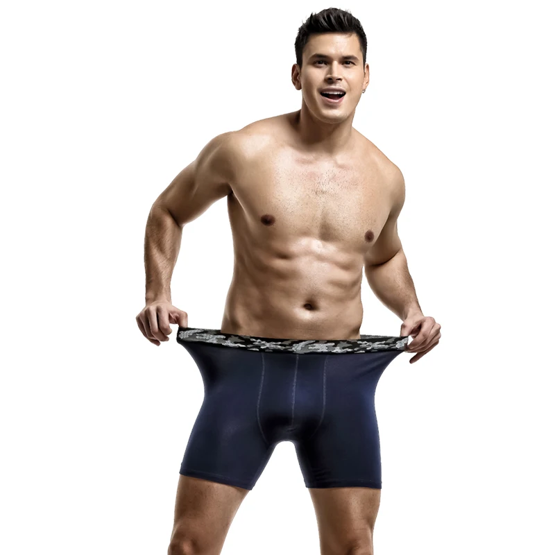 3-Pack of Large Size Men's Underwear, Anti-Wear Leg Cotton Pants, Sports Fat Guy Pants, Boxer Briefs, Running Breathable Youth U