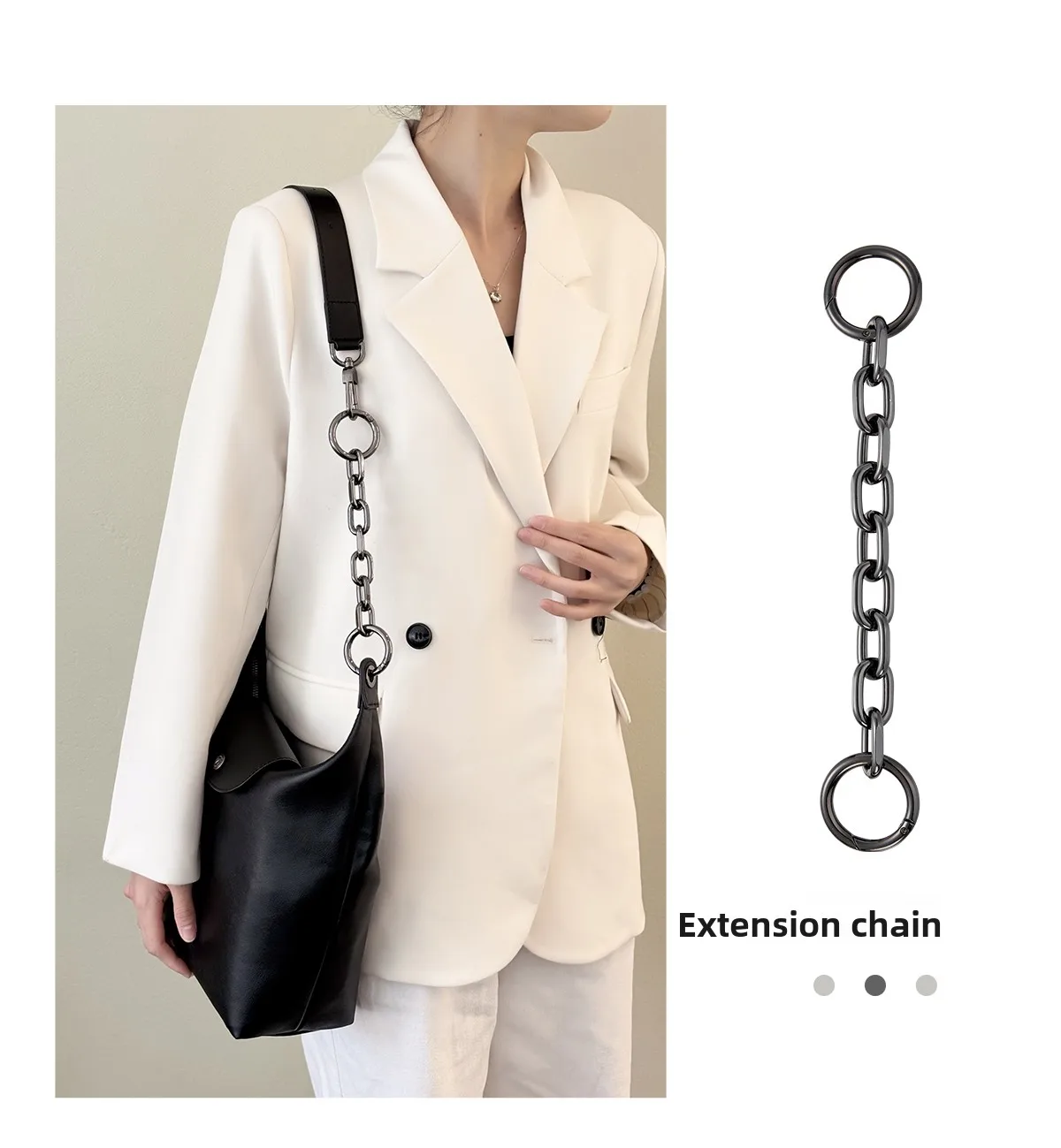 Bag Extension Chain For Longchamp Hobo High-end Fashion Diy Chain Shoulder Replacement Strap Bag Modification Accessories