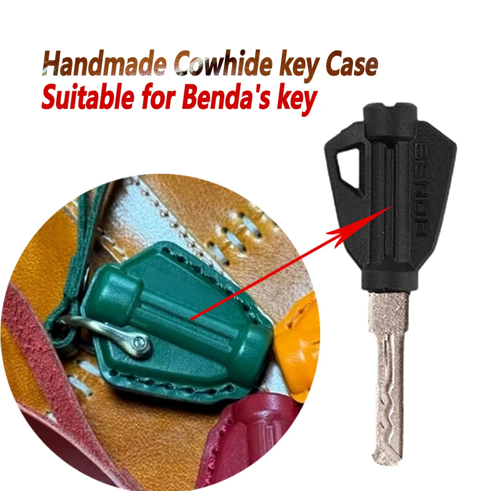 For Benda LFC700 LFC 700 Pro Advanced Minimalist Keycase Genuine Leather Keyhandle Cover Handmade Key Cover Retro Keybag