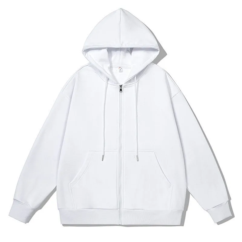 Zipper Hoodies Autumn Winter Men's New Long Sleeve Hooded Sweatshirt Fashion Casual Women Outfit Sportwear Loose Fit Clothes