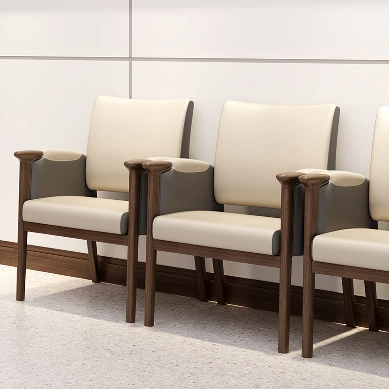 Durable Medical Public Seats for Visitors Waiting in the Hospital Lobby Corridor Hospital Furniture Rest Chairs with Tables