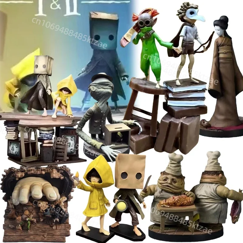 Anime Little Nightmares 3 Figure Butcher Mono Action Figure Collection Model Toy Figurine For Kid Birthday Halloween Party Gifts